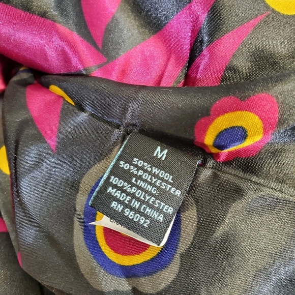 Cynthia Rowley Women's Medium Wool-Blend Hook & Eye Blazer Jacket Coat‎ EUC - Picture 5 of 6